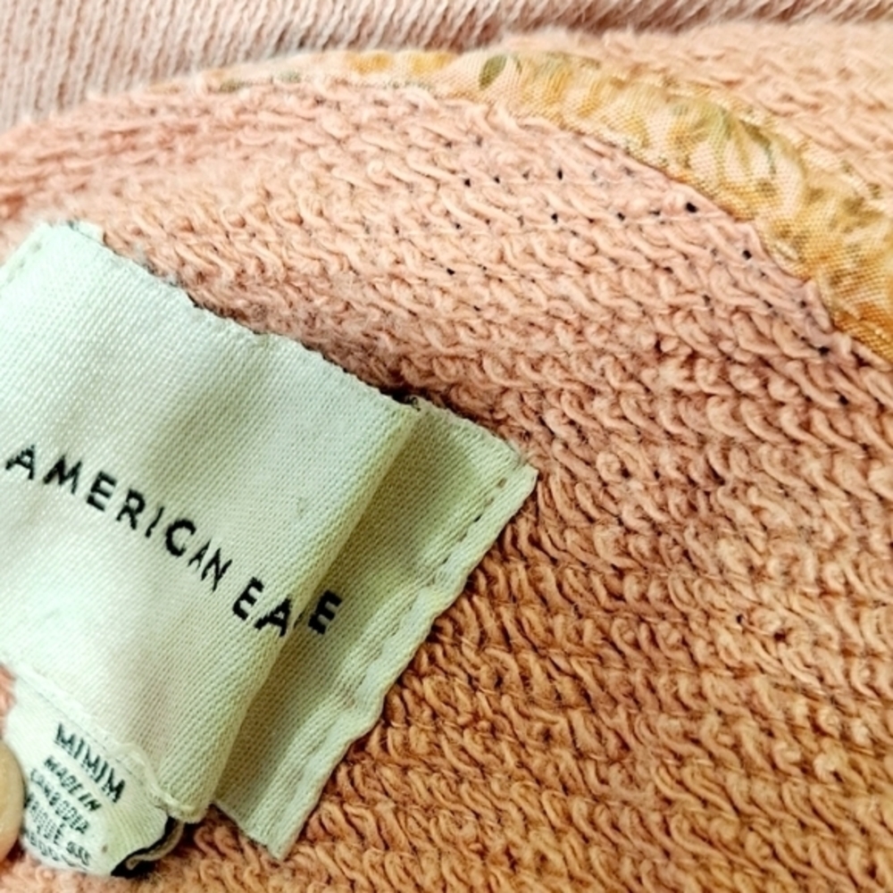 AMERICAN EAGLE PINK OVERSIZED HOODIE SWEATSHIRT SZ M - Picture 7 of 7